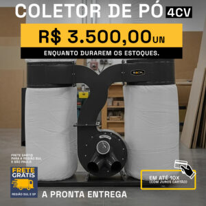 Coletor de Pó 4CV - Pronta Entrega